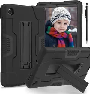 BONAEVER Case for Lenovo Tab M8 4th Gen 8 inch 2024 2023 TB-301XU TB-300FU TB-300XU with Kickstand, Heavy Duty Shockproof Protective Cover with Stylus Pen