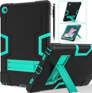 BONAEVER Case for Lenovo Tab M10 Plus 3rd Gen 10.6 Inch 2022 with TB-125FU TB-128FU TB-128XU with Kickstand, Heavy Duty Shockproof Protective Cover with Stylus Pen Green