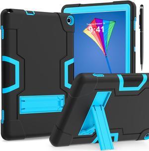 BONAEVER Case for Onn 101 inch 3rd Generation 2022 Model 100071485 with Kickstand Heavy Duty Shockproof Protective Cover with Stylus Pen Blue