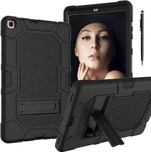 BONAEVER Case for Samsung Galaxy Tab A 10.1 inch 2019 SM-T510/ SM-T515/ SM-T517 with Kickstand, Heavy Duty Shockproof Protective Cover with Stylus Pen