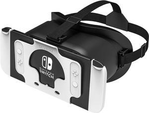 BONAEVER Upgraded VR Headset for Nintendo Switch & Switch OLED Model, Switch Virtual Reality Glasses with Adjustable HD Lenses and Comfortable Head Strap, Labo VR Kit 3D Goggles for Switch Accessories