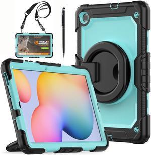 BONAEVER Case fo Samsung Galaxy Tab S6 Lite Case 2024/2022/2020 SM-P620/P625/P610/P613/P615/P619 with Screen Protector Pen Holder Shockproof Protective Cover with Stand Shoulder Strap Stylus Pen