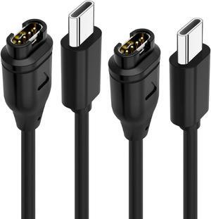 USB C Charger Compatible with Garmin Watch Charger, 2 Pack Data Sync Charging Cable for Garmin Fenix 7 7S 7X, Fenix 6 6S 6X, Fenix 5 5S 5X Plus, Forerunner 965 945 245 45, Instinct