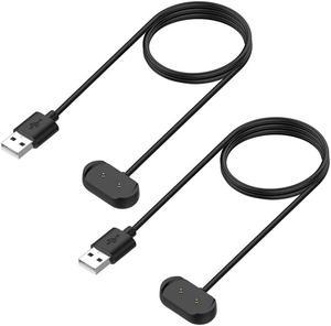 Charger for Amazfit BIP U Pro Bip 3 Pro TRex Pro GTS 4 Mini GTS 2 Mini GTS 2e GTS 2 GTR 2e GTR 2 Smart Watch  Replacement Magnetic Charging Cable USB Cord 2Pack 1m33ft