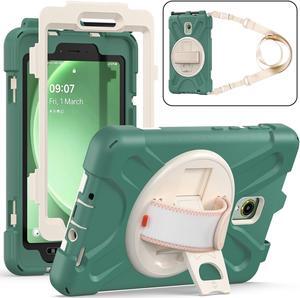 BONAEVER For Samsung Galaxy Tab Active 3 8.0 inch 2020 Case Model SM-T570 SM-T575 SM-T577 Shockproof Cover with Pencil Holder Stand and le & Shoulder Strap