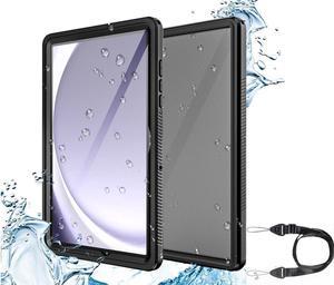 Waterproof Case For Samsung Galaxy Tab A9 Plus 10.9 inch 2023 Model SM-X210/X216/X218 with Built-in Screen Protector, Full Body Shockproof Protection Case with Strap