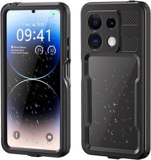 Waterproof Case for Xiaomi Redmi Note 13 Pro 5G, IP68 Waterproof 360 Degree Protection Protective Cover Shockproof Cover with Built-in Screen Protector