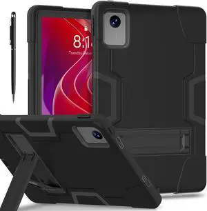 Protective Case for Lenovo Tab M11 11 inch 2024 Model TB330FU TB330XU TB-331FC Heavy Duty Full Body Rugged Cover with Stand, Stylus Pen