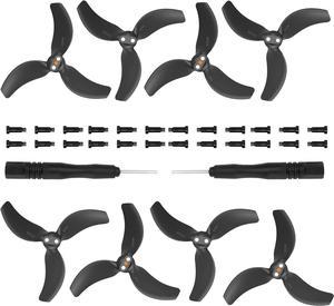 BONAEVER 8Pcs Avata 2 Propellers Replacement Prop Blades 3032S Low Noise Wings for DJI Avata 2 Drone Accessories Black Tips