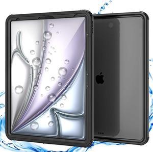 Waterproof Case for iPad Air 13 inch M2 2024, iPad Air 13 6th Generation Case [Built-in Screen Protector] [IP68 Waterproof] Shockproof Protective Cover with Kickstand, Shoulder Strap