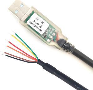 BONAEVER USB-RS485-WE-1800-BT Serial Cable, USB to RS485 WE UART Serial Adapter Converter Cable, USB-RS485-WE Cable, Built-in FT232RL Chip,6 Way Wire End,6 Feet