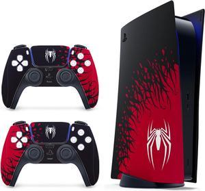 BONAEVER [for PS5 Digital Edition] - Superhero Skin for PlayStation 5, Premium 3M Vinyl Cover Skins Wraps for PS5 Digital Edition and Controller Stickers