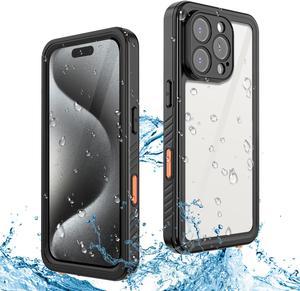 BONAEVER For iPhone 16 Pro Case Waterproof, [Military Grade Shockproof][Glass Camera Protector & Built-in Screen Protector][IP68 Underwater][Dustproof][Dropproof] Phone Cover