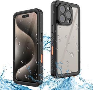 BONAEVER For iPhone 16 Pro Max Case Waterproof, [Military Grade Shockproof][Glass Camera Protector & Built-in Screen Protector][IP68 Underwater][Dustproof][Dropproof] Phone Cover