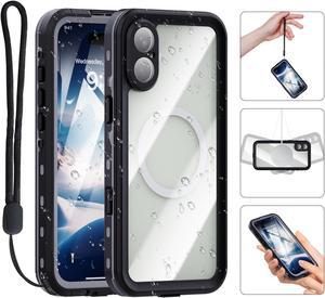 BONAEVER for iPhone 16 Plus Case Waterproof, Compatible with Magsafe Magnetic Protective Case, Shockproof Dustproof Phone Cover with Screen Protector