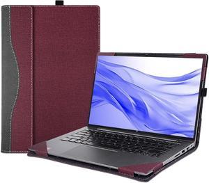 BONAEVER Laptop Cover for 16 inch HP EliteBook 860/865 G11 & EliteBook 660/665 G11 & for HP ProBook 460/465 G11 Case,Separable PU Leather Protective Sleeve Bag Accessories with Pencil Holder Coffee