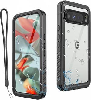 BONAEVER Pixel 9 Pro XL Waterproof Case, Shockproof Dustproof Phone Cover for Google Pixel 9 Pro XL, Full Coverage with Screen Protector,Wireless Charging Compatible, Slim Design