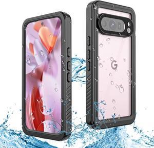 BONAEVER for Google Pixel 9 Pro Case Waterproof IP68 Certified Dustproof Shockproof Built-in Screen Protector Full Body Case for Google Pixel 9 Pro 6.3" 2024