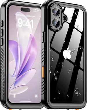 BONAEVER for iPhone 16 Case Waterproof, [Built-in Screen Protector & Lens Protector][IP68 Underwater][ Military Grade Shockproof][Dustproof][360° Full Body] Protective Phone Case for iPhone 16 6.1"