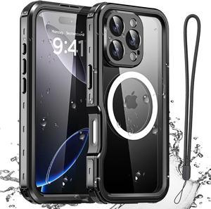 BONAEVER Waterproof Case for iPhone 16 Pro 6.3 inch with MagSafe Snowproof,Dustproof and Shockproof, IP68 Certified Full Body Protection Fully Sealed Underwater Cover for iPhone 16 Pro 6.3"