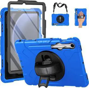 BONAEVER Case for Samsung Galaxy Tab S10 FE / S9 / S9 FE 5G with Screen Protector Pencil Holder [360 Rotating Hand Strap] & Stand, ShockProof Protective Cover for Galaxy Tab S10 FE S9 FE 10.9''/ S9 11