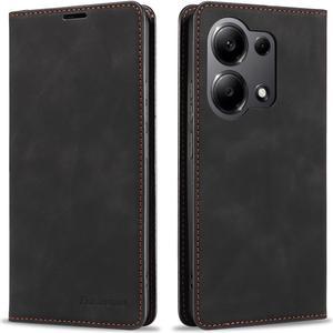 BONAEVER Case for Xiaomi Poco X6 5G / Redmi Note 13 Pro 5G (Not for 4G) Premium PU Leather Phone Cover with Card Holder Stand, Shockproof Flip Wallet Cover