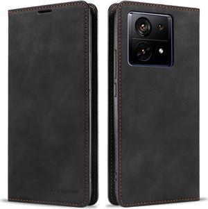 BONAEVER Case for Xiaomi Redmi Note 13 5G Premium PU Leather Phone Cover with Card Holder Stand, Shockproof Flip Wallet Cover