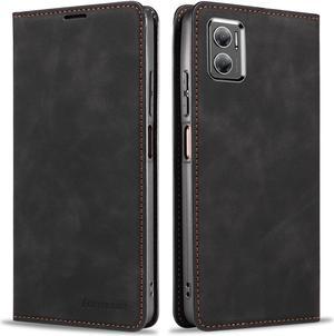 BONAEVER Case for Xiaomi Redmi 10 5G / Redmi 10 Prime+ / Redmi Note 11E 5G / Redmi 11 Prime 5G Premium PU Leather Phone Cover with Card Holder Stand, Shockproof Flip Wallet Cover