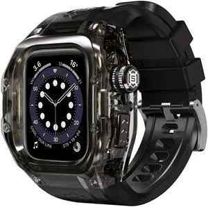 BONAEVER Waterproof Case for Apple Watch Series 10 42mm, Protective Rugged Case with Soft Silicone Band and Built-in Screen Protector for iWatch Series 10 42mm