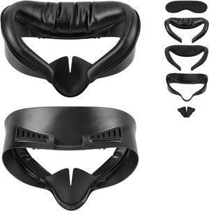 BONAEVER Facial Interface for Meta Quest 3S - Upgraded Wider PU & Ice Silk Face Cover Pads, Anti-Fog, Anti-Light Leakage VR Headset Accessories for Oculus with Lens Protector Cushion