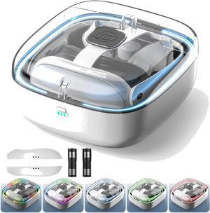 BONAEVER RGB Charging Dock for Meta Quest 3, VR Charging Station with 2 Batteries Headset Charging Stand with LED Light Controller Charging Dock for Meta Quest 3 Accessories