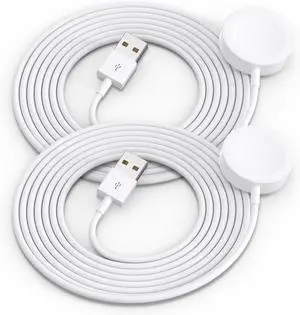 BONAEVER 2 Packs for Apple Watch Charger Magnetic Fast Charging Cable [Portable] Magnetic Wireless Charging Compatible with iWatch Series Ultra/10/9/8/7/6/SE/5/4/3/2 - [3.3FT]