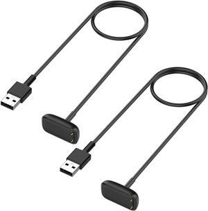 BONAEVER Charger for Fitbit Charge 5 / Fitbit Charge 6 / Fitbit Luxe, Replacement Charging Cable Cord Accessories for Fitbit Luxe/Charge 5/Charge 6 [2-Pack, 3.3ft/1m]