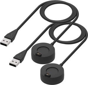 BONAEVER 2-Pack Charger Compatible with Garmin Approach S62 S42 S40 S12 S10 S50 S60 S70, Fenix 8 7 6 5, Vivoacive 5 4 3, Venu 3 2 Charger Dock, Replacement Portable Charging Dock Station + USB Cable