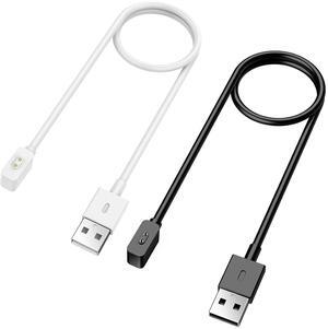 BONAEVER 2 Pack Charger Compatible with Redmi Watch 5/4/Watch 3 Active/Watch 3 lite, 3.3Ft Portable Charging Cable for Xiaomi Smart Band 9/9 pro/8/8 Pro/Active, White and Black