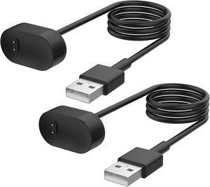 BONAEVER Charger for Fitbit Inspire HR & Ace 2, Replacement USB Charging Cable Cord for Inspire Smart Wristband ( 2PACK, 3.3ft/100cm)