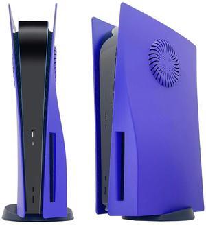 BONAEVER Faceplate with Cooling Vents for PS5 Disc Edition Face Plate Console Cover Replacement Side Plate Shell Dustproof Accessories for PlayStation 5 Purple