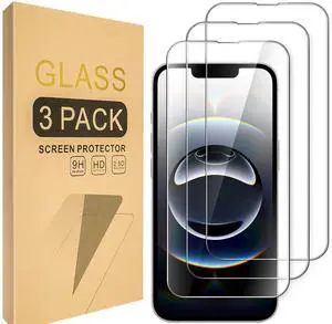 BONAEVER Full Coverage Screen Protector for iPhone 16e 6.1-Inch 2025, 9H Tempered Glass Film, Case-Friendly, HD Clear, 3-Pack