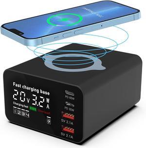 BONAEVER Multi Charging Station, 110W 4Port Usb Charging Station, Multiple Usb Charger Station, Charging Station for Multiple Devices, Multi Usb Charging Station, Chargers for Multiple Devices