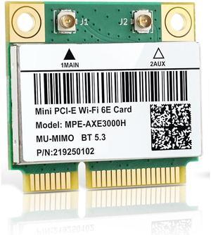 AX210HMW WiFi Card, Wi-Fi 6E Laptop Wireless Card Mini PCIE Interface, Tri-Band Wireless Module for Laptop, 802.11AX WiFi Adapter with Bluetooth 5.3, MU-MIMO, Supports Windows 11/10 (64bit)/Linux AX210HMW WiFi Card, Wi-Fi 6E Laptop Wireless Card Mini PCIE Interface, Tri-Band Wireless Module for Laptop, 802.11AX WiFi Adapter with Bluetooth 5.3, MU-MIMO, Supports Windows 11/10 (64bit)/Linux
