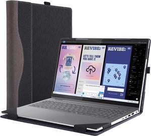 BONAEVER Laptop Case Cover for Lenovo Yoga 7i 2-in-1 16" 10th Gen / Yoga 7 2-in-1 16" 16ILL10 16AKP10 Detachable Notebook Sleeve Computer Bag PU Accessories with Pencil Holder Heat Dissipation Hole