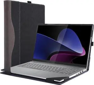 BONAEVER Laptop Case Cover for Lenovo 16" IdeaPad 5i 2-in-1 Gen 9 for IdeaPad 5 2-in-1 16IRU9 16AHP9 [Not fit Other Models] Detachable Notebook Sleeve Computer Bag PU with Heat Dissipation Hole