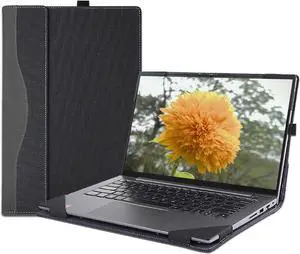BONAEVER Laptop Case Cover for 14 inch Lenovo ThinkBook 14 G8 IRL & G7 ARP/IML & G6 ABP/IRL & 2-in-1 G4 IML,PU Leather Notebook Sleeve PC Bag with Cooling Holes