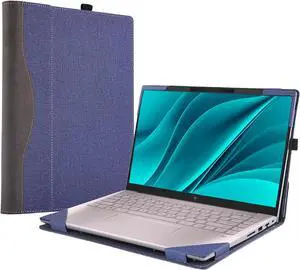 BONAEVER Protective Case Cover for 16" Hp Pavilion Book Pro 16-ab 16t-ab Pavilion Book Plus 16-ag 16-af Pavilion Laptop 16-af 16t-af Detachable Notebook Sleeve Computer Bag with Pencil Holder Blue