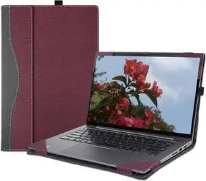 BONAEVER Laptop Cover Case for Lenovo ThinkBook 16 G8 IRL & for G7 ARP IML QOY & for ThinkBook 16 G6 ABP/IRL Sleeve [not for Other Models],PU Leather 16 inch Protective Notebook PC Bag Wine Red