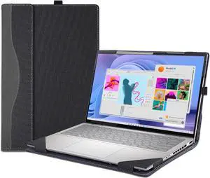 BONAEVER Laptop Case Cover for Dell 14 Plus DB14250 & Pro 14 PC14255/PC14250 & Pro14 Plus PB14250 /PB14255 Sleeve,PU Leather Protective Shell Notebook PC Bag Accessories
