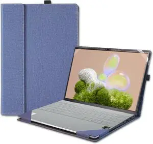 BONAEVER Laptop Case Cover for 13.4 inch Dell XPS 13 9350/9340 /9345/9315 & for XPS 13 Plus 9320 & for Lenovo ThinkPad Z13 Gen1 Gen2,Notebook PC Protective Sleeve Bag with Cooling Bracket Blue
