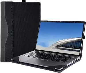 BONAEVER Laptop Case Cover for New Samsung Galaxy Book4 Edge 14'' & 14 inch Book 4 Pro & for Book3 Pro,PU Leather Notebook PC Bag Sleeve