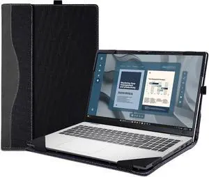 BONAEVER Laptop Case Cover for Dell Pro 16 Plus (PB16250/PB16255) & Pro16 PC16255/PC16250 &for Dell 16 Plus DB16250 Sleeve, PU Leather Notebook PC Protective Bag with Pen Holder