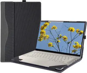 BONAEVER Cover Case for Lenovo Yoga Slim 7 14AKP10 /14ILL10 & Sleeve for Yoga Slim 7i Aura Edition 14 inch Gen 10, PU Leather Protective Bag Notebook Sleeve